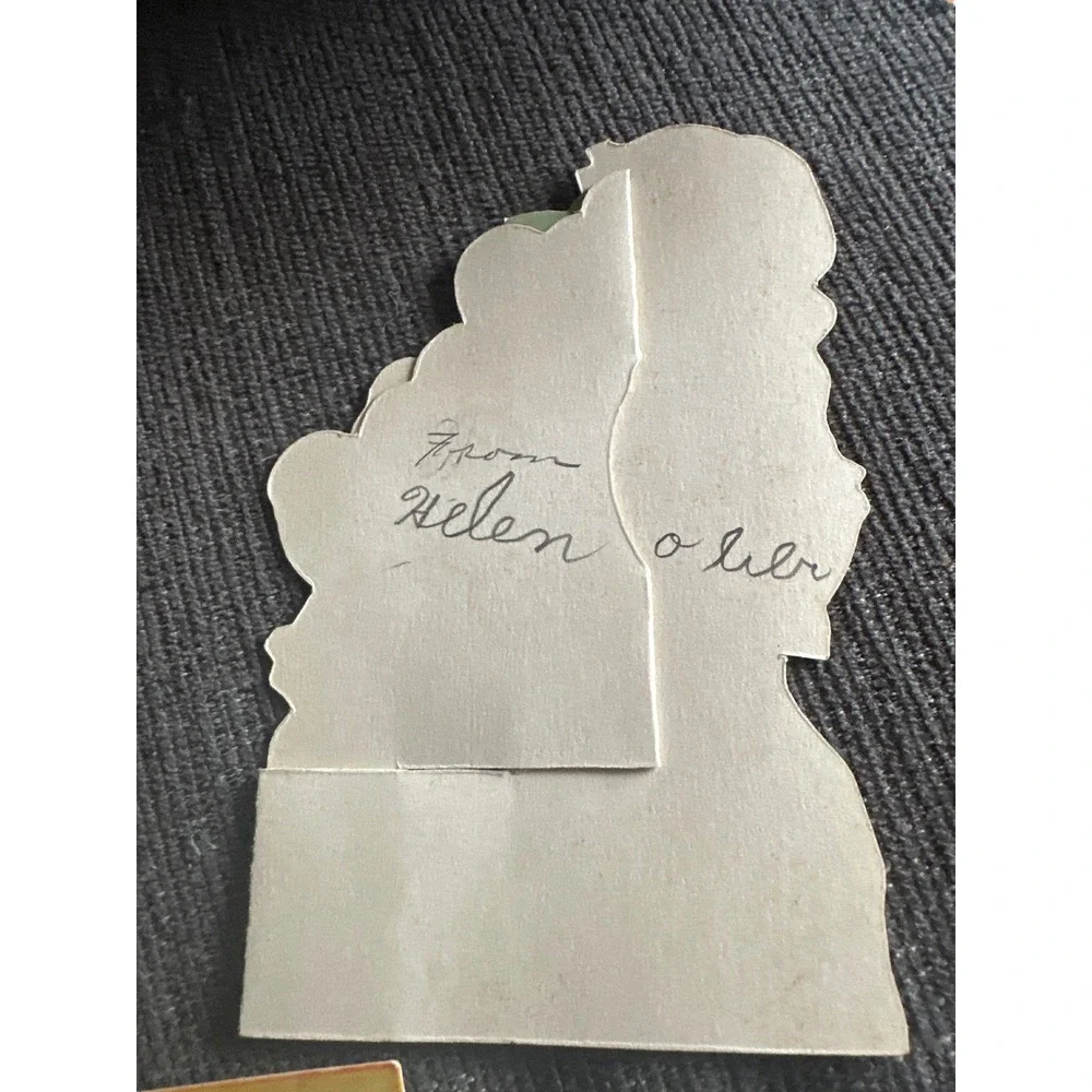 Vintage Teacher Valentine Cards Lot of 3 Mechanical Die Cut 1940s 1950s Ephemera